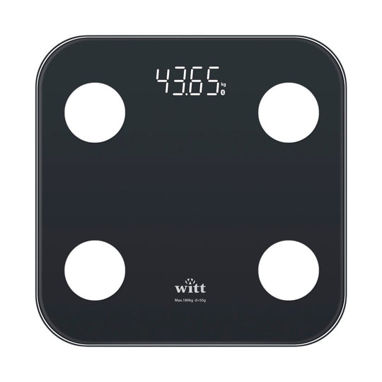 Witt smart scale personvægt sort 180 kg
