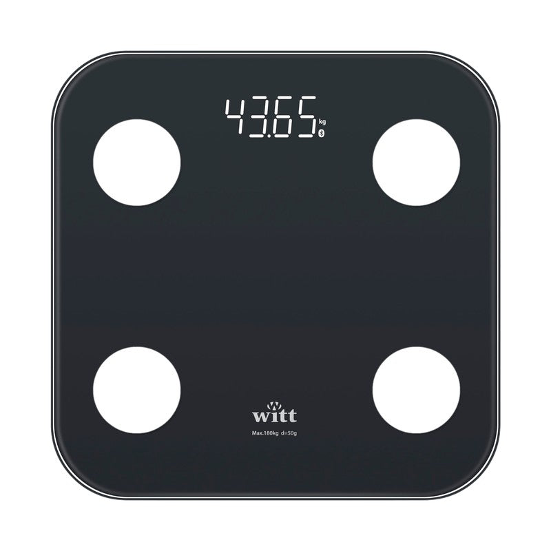 Witt smart scale personvægt sort 180 kg