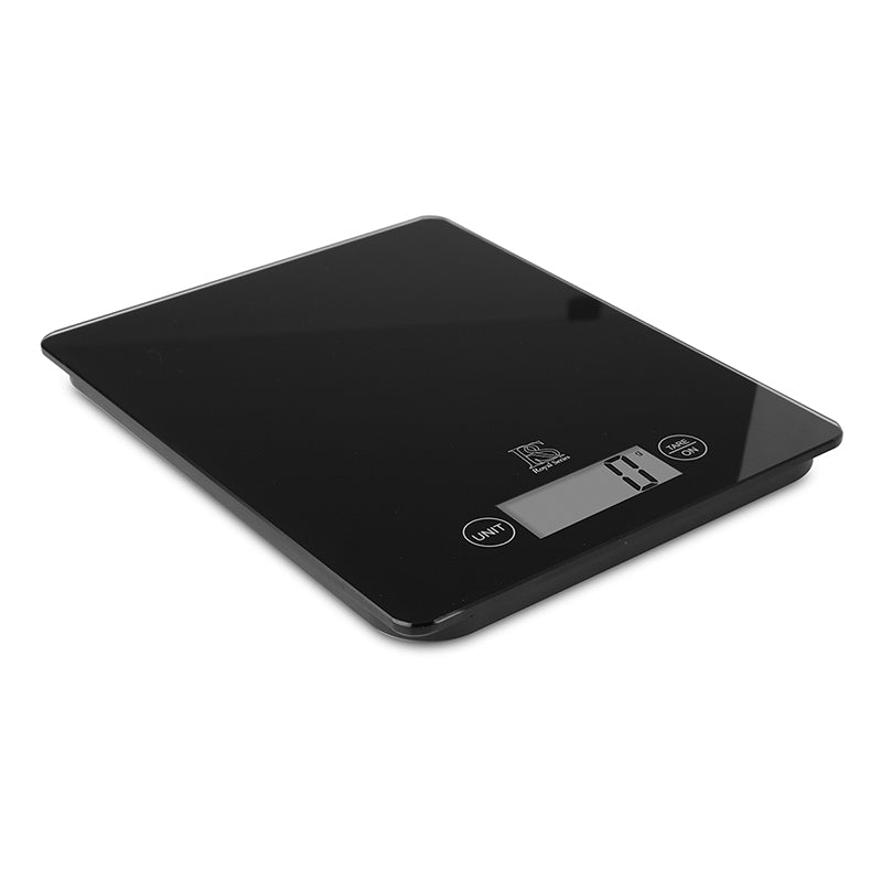Digital køkkenvægt 5 kg sort glas