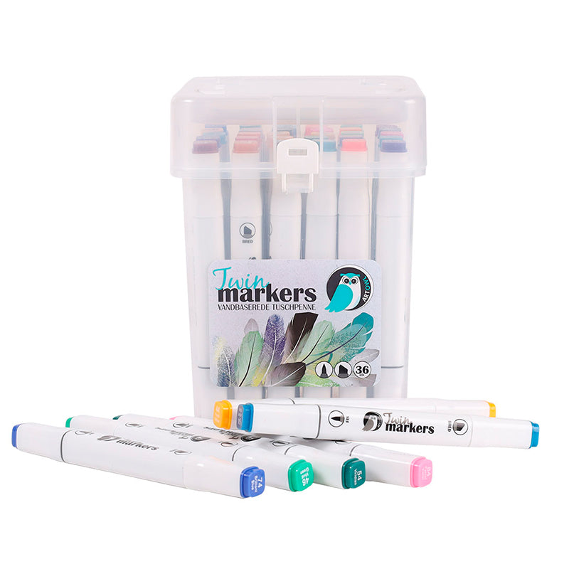 Twin Markers tuscher 36 stk.