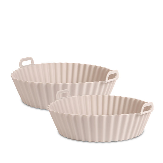 Airfryer silikoneforme - runde - 16 cm + 20 cm / 2 stk