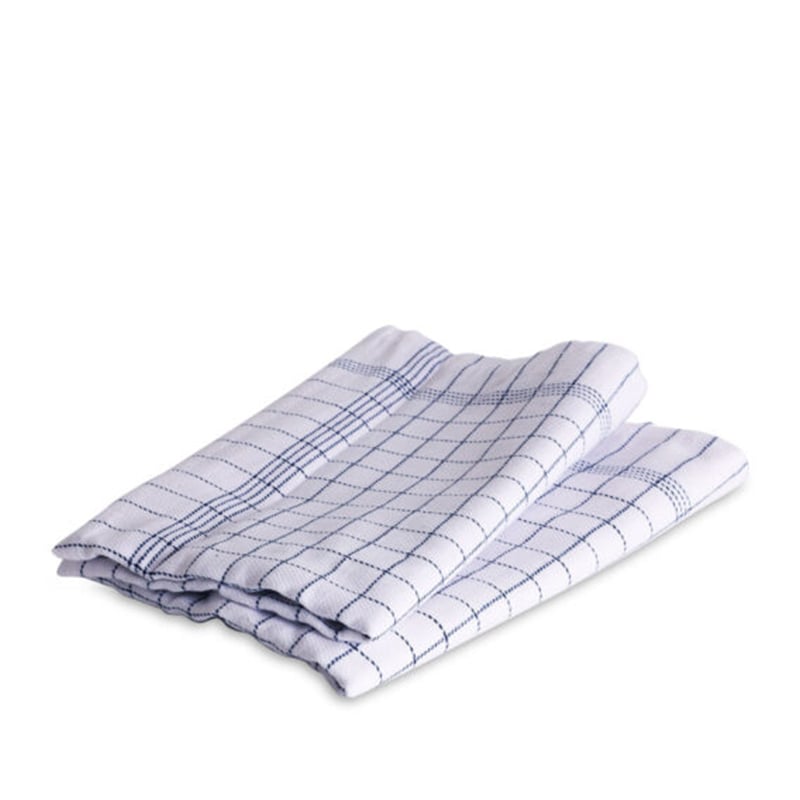 Royal kokkeviskestykker hvid/blå 2 stk 50x100 cm