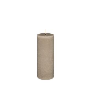 Uyuni LED bloklys Ø7,8 x H20,3 cm sandstone