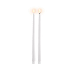 Uyuni Lighting LED stagelys slim 2 stk. hvid H32 cm