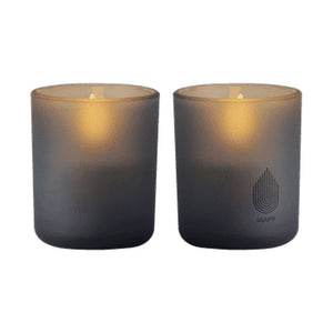 UYUNI LED lys i glas grå H7 cm 2 stk.