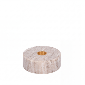 Uyuni Lighting Marmor lysestage beige Ø 10 cm