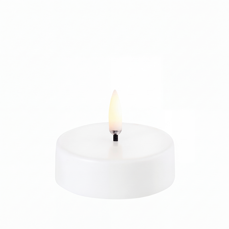 Uyuni Lighting LED maxi fyrfadslys hvid Ø 6 cm 2 stk.