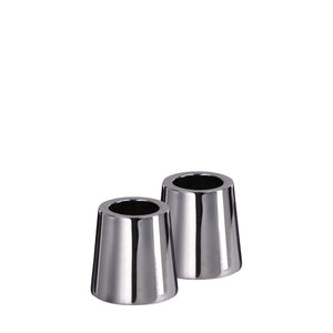 UYUNI lysestage mini taper krom H2,3 cm 2 stk.