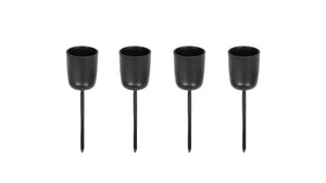 Uyuni  Spike til kronelys, Matt Black - 4 stk