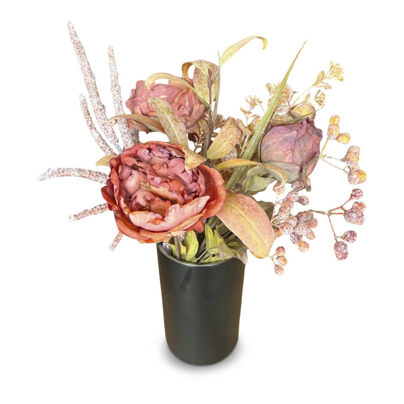 Enjoy evighedsbuket abrikos H 62 cm