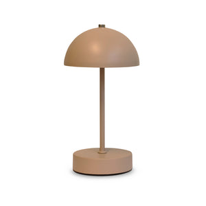 Bordlampe beige opladeligt med touch H25,5 cm