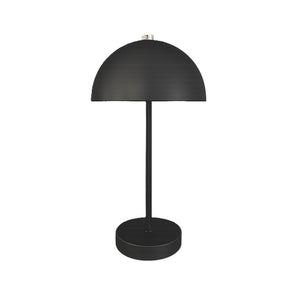 Bordlampe sort opladeligt med touch H35 cm