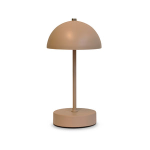 Bordlampe beige opladeligt med touch H35 cm