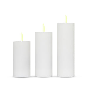ENJOY LED bloklys 3-pak Ø4,8 cm hvid