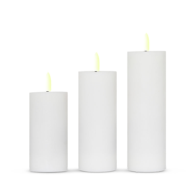 ENJOY LED bloklys 3-pak Ø4,8 cm hvid