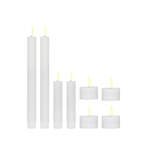 Enjoy LED lyssæt hvid 9 dele inkl. fjernbetjening