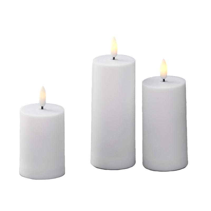 ENJOY LED bloklys sæt udendørs Ø5,2 cm hvid