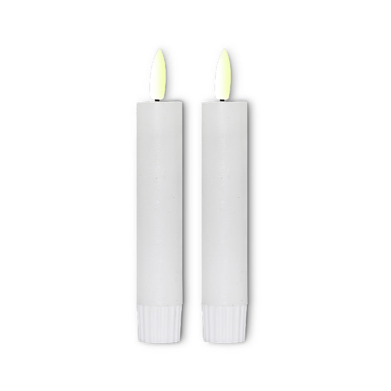 ENJOY LED stagelys 2-pak Ø2,2xH11 cm hvid