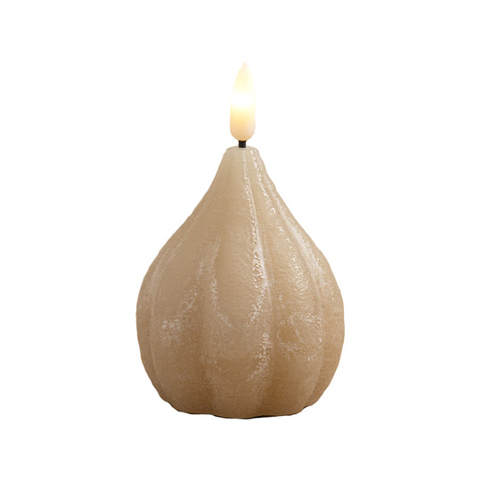 ENJOY LED løglys med timerfunktion Ø6,5xH8 cm sand