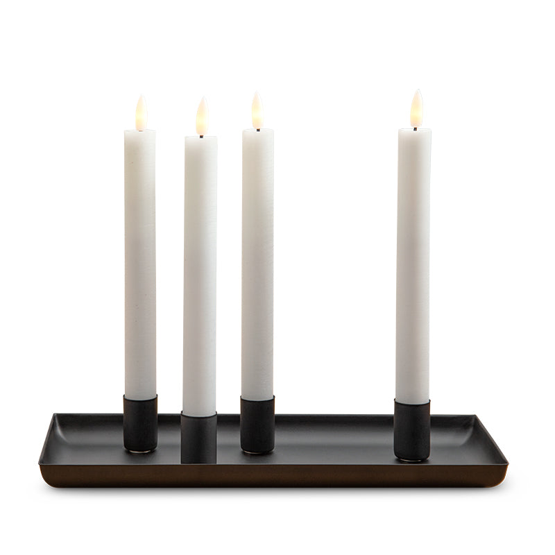 Enjoy Dekorfad med 4 magnetholdere sort 29x14 cm