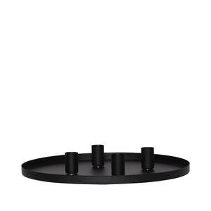 Enjoy lysfad inkl. 4 magnetholdere sort Ø 30 cm