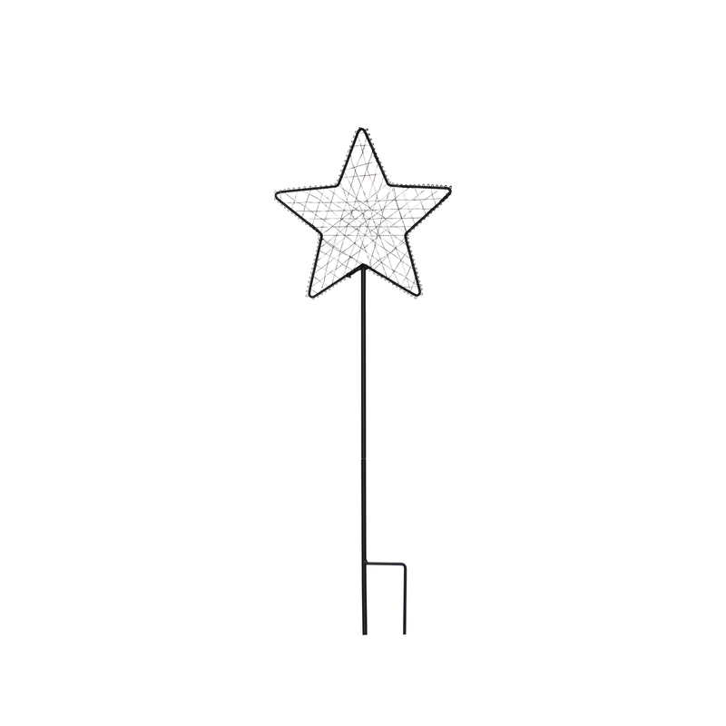 Enjoy LED udendørs stjerne sort H 82 cm
