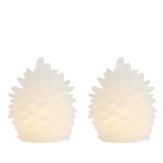 Grankogle LED lys 2 stk.