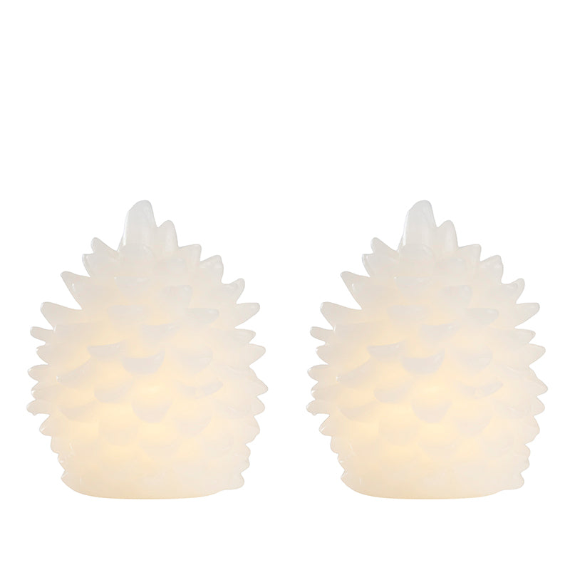 Grankogle LED lys 2 stk.