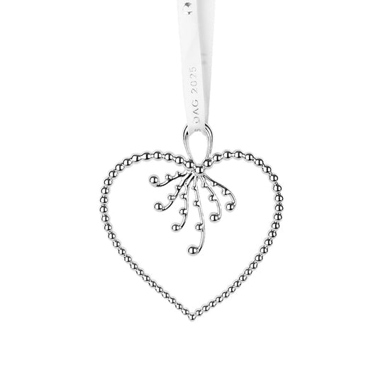 Rosendahl mors dag-hjerte 2025 forsølvet 10 cm