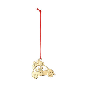 Rosendahl Karen Blizen Jul julebil forgyldt H6,5 cm