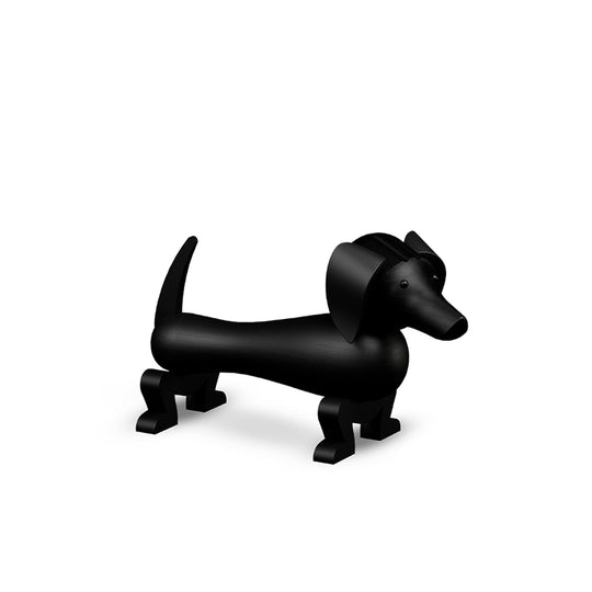 Kay Bojesen lille gravhund mørk bejdset eg