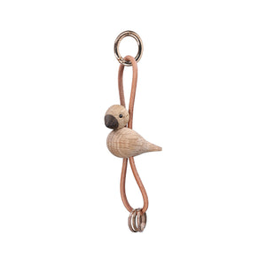 Kay Bojesen Fugle nøglering guld/brun 4,5 cm