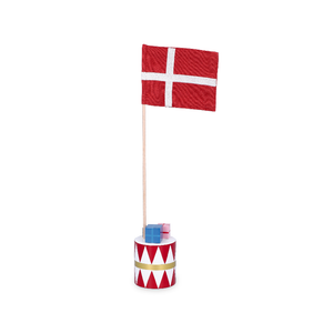 Kay Bojesen bordflag rød H30 cm