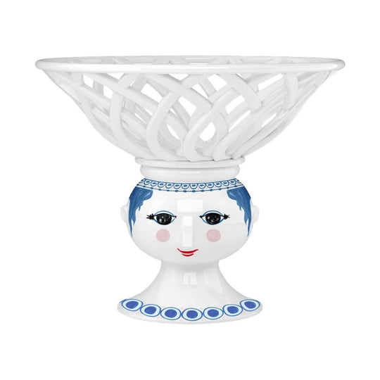 Bjørn Wiinblad Dora frugtskål blå Ø25 cm