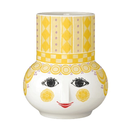 Bjørn Wiinblad Olga lysestage gul H9 cm