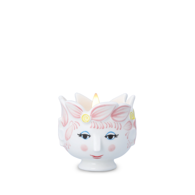 Bjørn Wiinblad Titania fyrfadsstage pink Ø6.5 cm