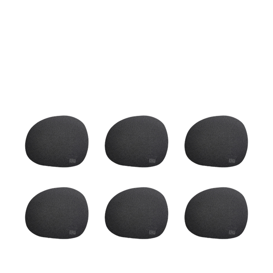 Aida RAW glasbrik soft silikone black 6 stk.