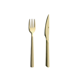 RAW steak bestik champagne guld 8 dele