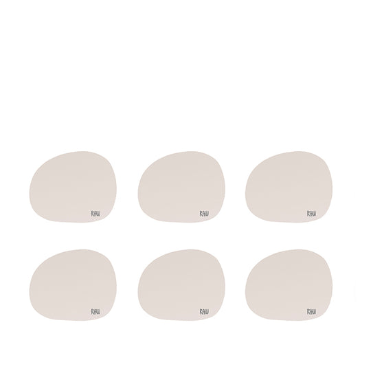 RAW coaster/glasbrik silikone spring sand 6 stk.
