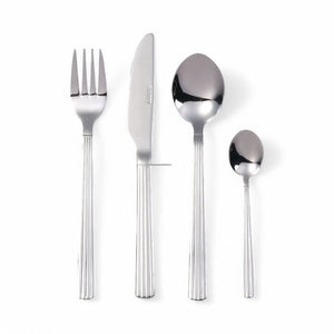Aida Groovy 48 dele bestiksæt sølv