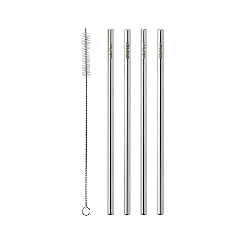 Rigtig by Stelton sugerør stål 4 stk
