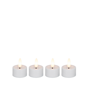 LED fyrfadslys genopladelige 4 stk.