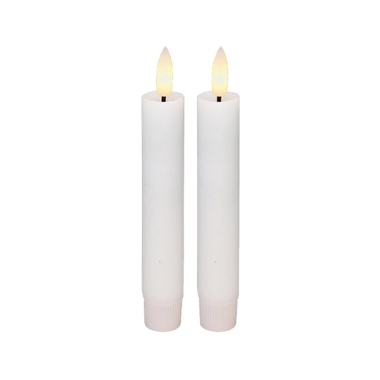 Cozzy LED stagelys 11 cm 2 stk. hvid