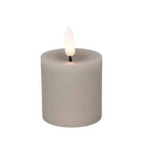 Cozzy LED bloklys Ø4,8 x H5 cm 2 stk. grå