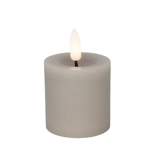 Cozzy LED bloklys Ø4,8 x H5 cm 2 stk. grå