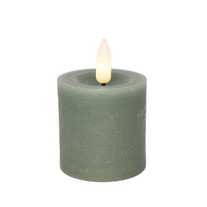 Cozzy LED bloklys Ø4,8 x H5 cm 2 stk. grøn