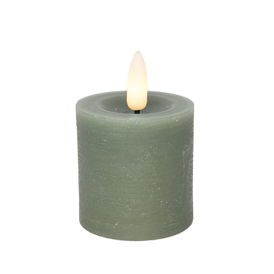 Cozzy LED bloklys Ø4,8 x H5 cm 2 stk. grøn