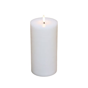 Cozzy LED bloklys Ø10 x H15 cm hvid