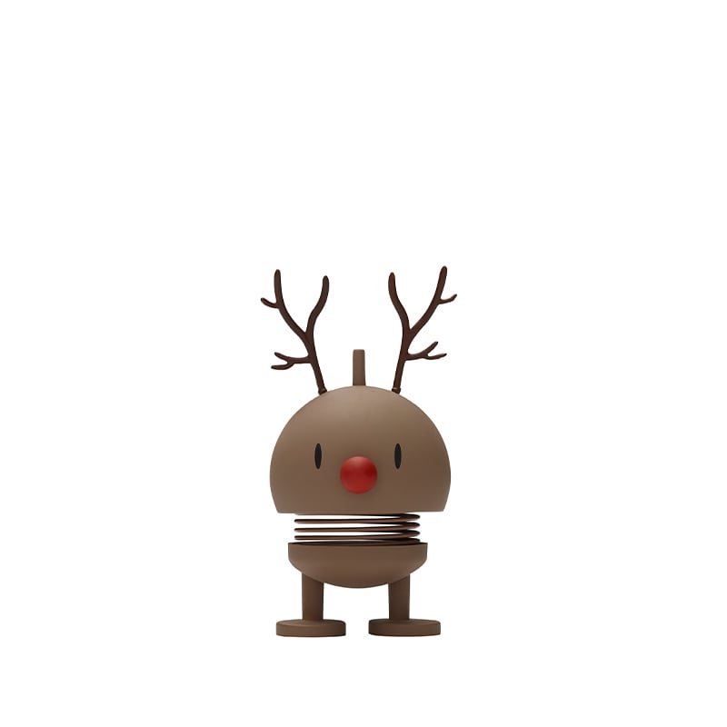 Hoptimist rensdyr bumble chokolade brun 9,2 cm