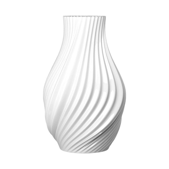 Lyngby Porcelæn Twist vase hvid H25 cm